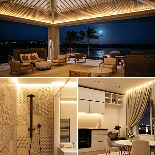 5M Waterproof Warm White LED Strip Light