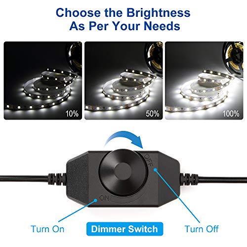 Dimmable LED Strip Lights with Power Adapter