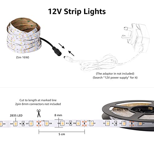 10M Lepro LED Strip Light, Bright White, 6000K
