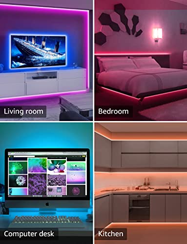 WiFi LED Strip Lights with App Control and Voice Activation