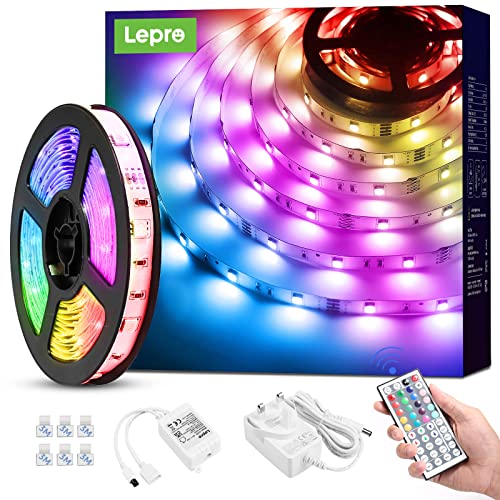 5M Dimmable RGB LED Strip Lights with Remote
