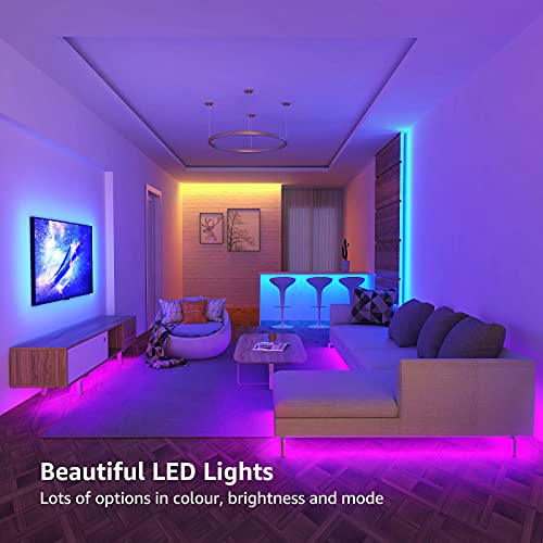 5M Dimmable RGB LED Strip Lights with Remote