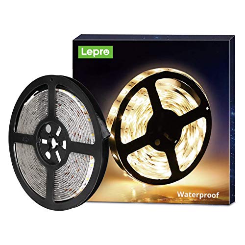 5M Waterproof Warm White LED Strip Light