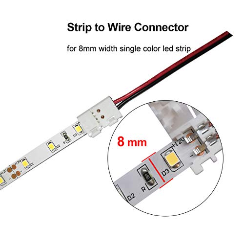 Quick Connect LED Strip to Wire Adapter