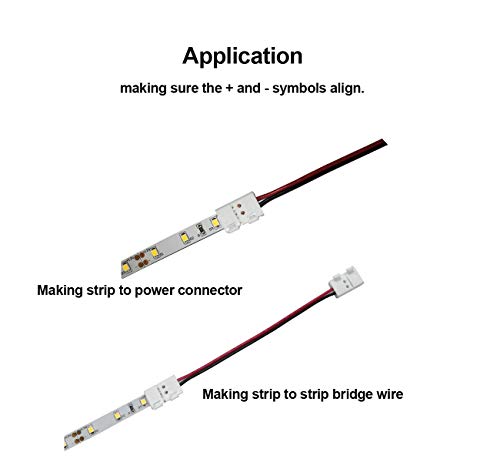 Quick Connect LED Strip to Wire Adapter