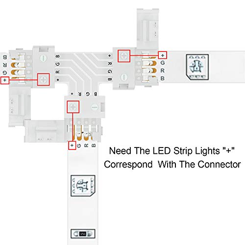 10-Pack SHINELINE RGB LED Strip Connectors