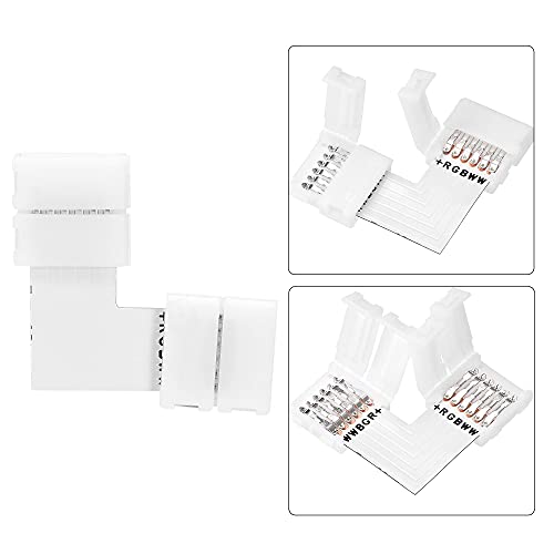Sourcing Map LED Strip Light Connector White