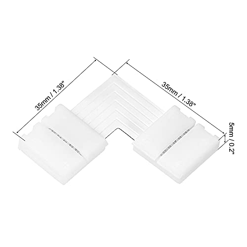 Sourcing Map LED Strip Light Connector White