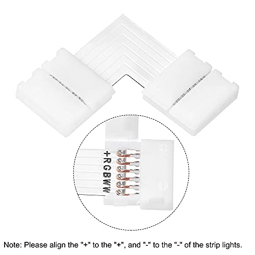 Sourcing Map LED Strip Light Connector White