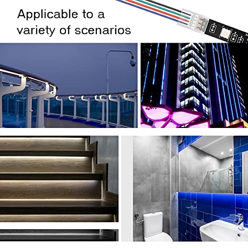 20 Transparent LED Strip Connectors for RGB Lights