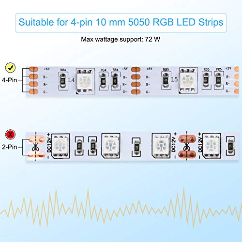 40 Pieces LED Strip Lights Connector Adapter
