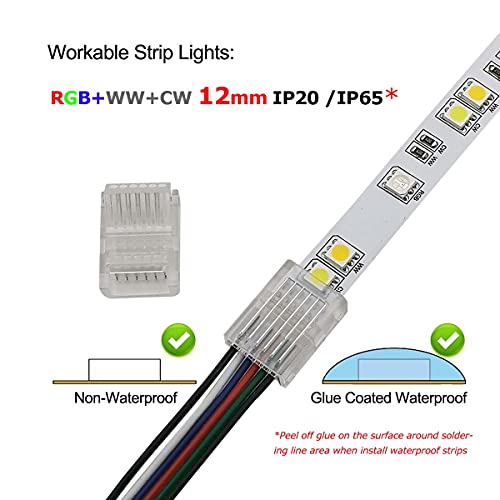 Masterwon 6 Pin LED Strip Connectors