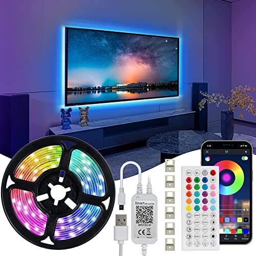16.4ft RGB LED TV Backlight with App Control