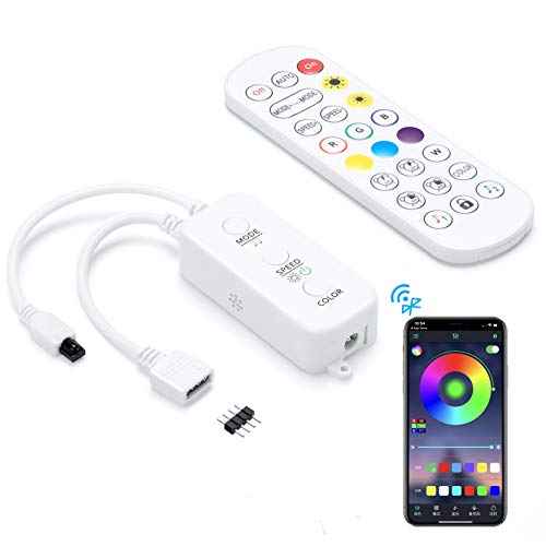 LED Strip Controller with Remote and Bluetooth Sync