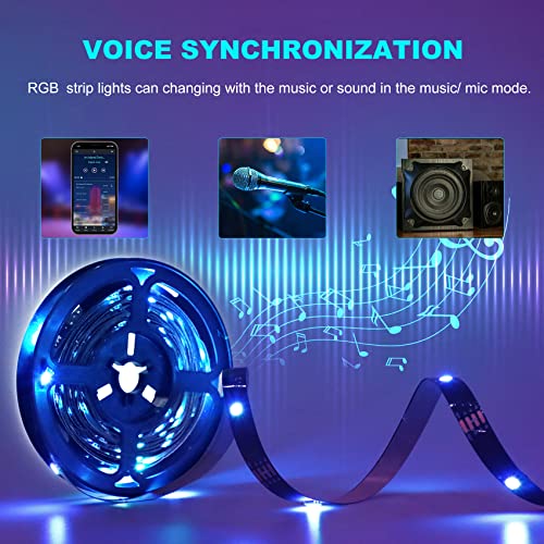 16.4ft RGB LED TV Backlight with App Control