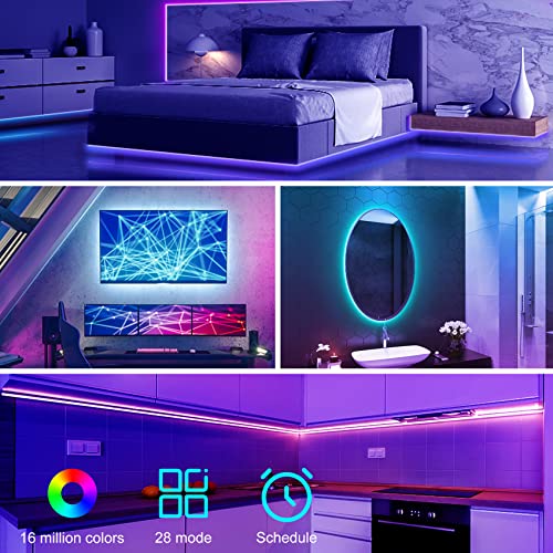 16.4ft RGB LED TV Backlight with App Control