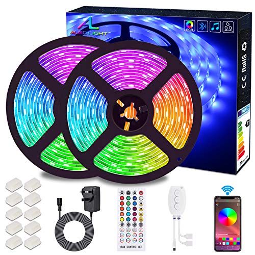 Bluetooth LED Strip Light with Music Sync (10m)
