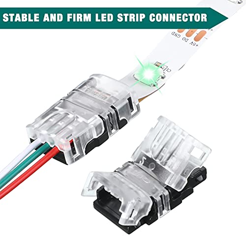 3-Pin LED Strip Connectors, 10mm, 11-Pack