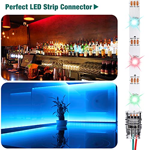 3-Pin LED Strip Connectors, 10mm, 11-Pack