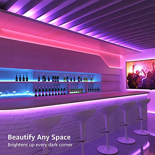 10M RGB Stick-On LED Strip Lights with Remote