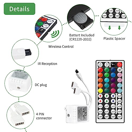 Wireless LED Remote Controller for RGB Light Strip