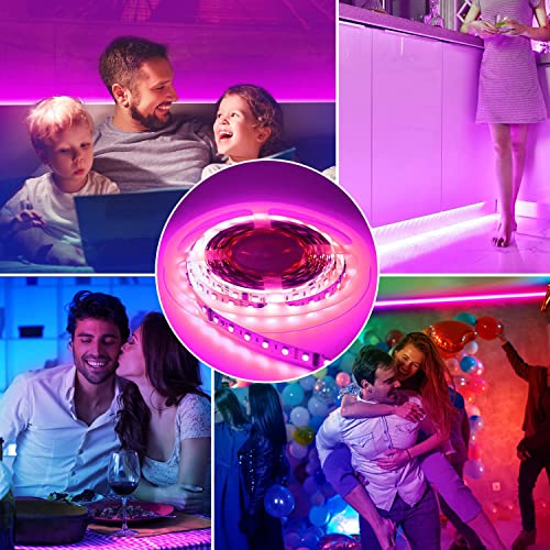 Bluetooth Color Changing LED Strip Lights with Remote