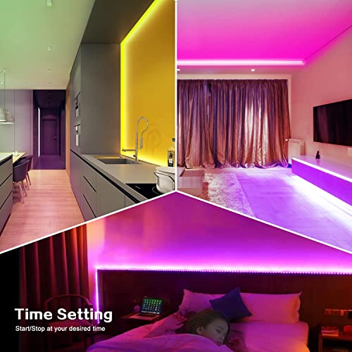 Bluetooth Color Changing LED Strip Lights with Remote