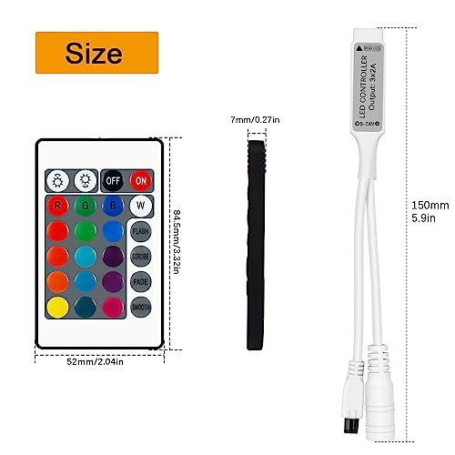 LED Strip Dimmer with Wireless Remote Control
