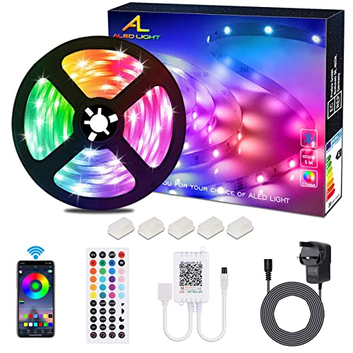 Colorful Bluetooth LED Strip Lights with Sound Sync