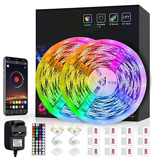 10M RGB Bluetooth LED Strip Lights, 44 Keys