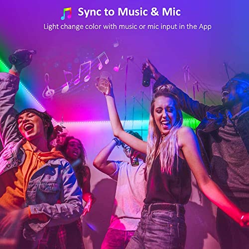 10M RGB Bluetooth LED Strip Lights, 44 Keys