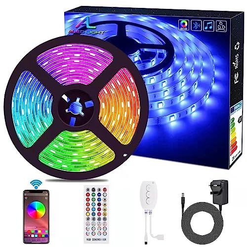 Waterproof Bluetooth RGB LED Strip with Remote&App Control