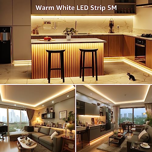 Lepro 5M Warm White LED Strip Lights