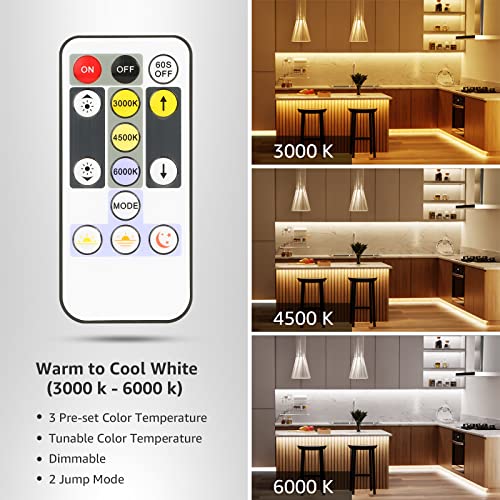 Adjustable LED Strip Light with Remote & Plug
