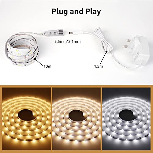 Adjustable LED Strip Light with Remote & Plug