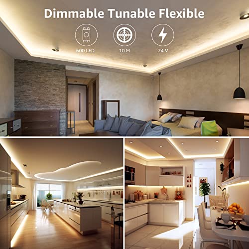 Adjustable LED Strip Light with Remote & Plug