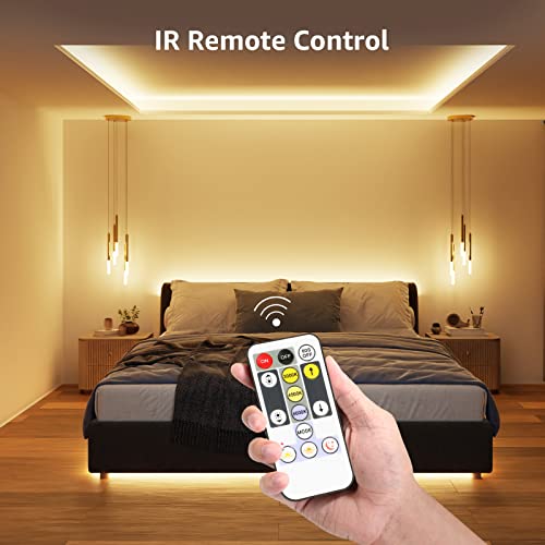 Adjustable LED Strip Light with Remote & Plug
