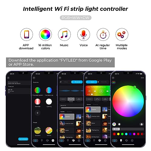 Smart WiFi RGB Led Strip Controller & Remote