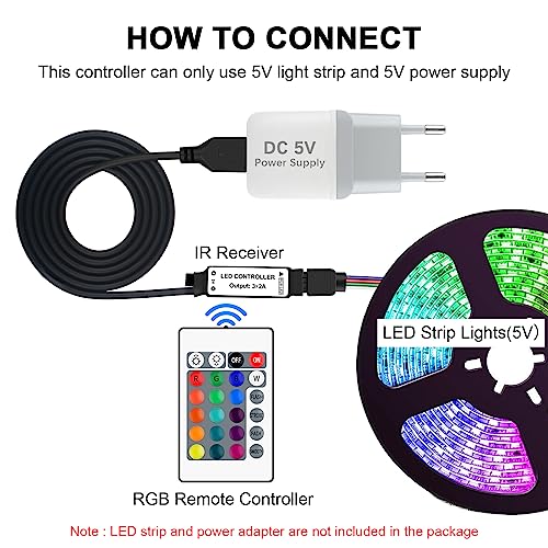 VIPMOON 24 Key Wireless LED Controller