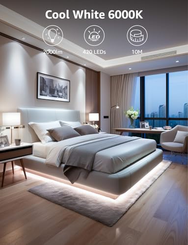 Lepro 10M Cool White LED Strip Light
