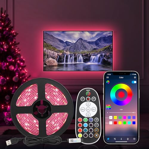 Diyife 5m LED Light Strip with Timer & App Control