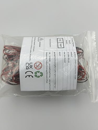 20m 22AWG 2-Core PVC Wire for LED Strip