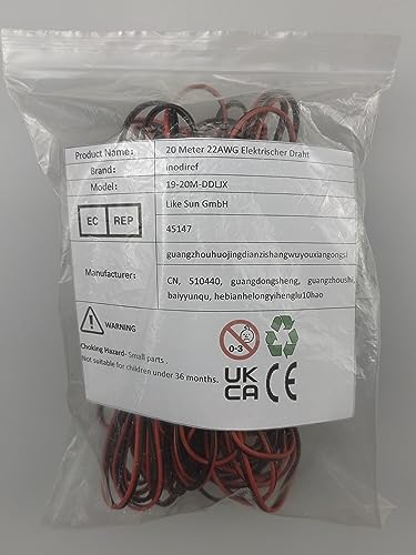 20m 22AWG 2-Core PVC Wire for LED Strip