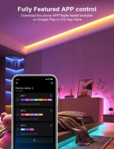 10M RGB LED Music Sync Strip Lights