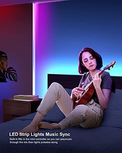 10M RGB LED Music Sync Strip Lights