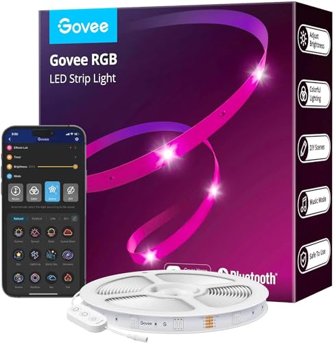 20M Bluetooth LED Strip Light with 64 Scenes & Music Sync