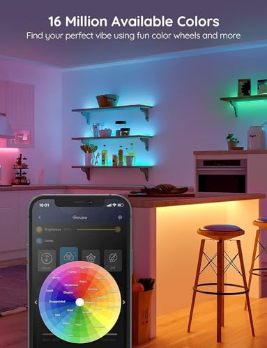 20M Bluetooth LED Strip Light with 64 Scenes & Music Sync