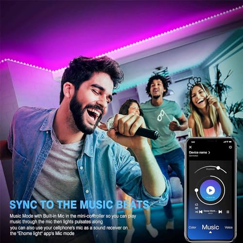 Mumaniu 30M LED Strip Lights with App Control