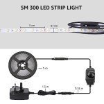 White Dimmable LED Strip Light for Kitchen - 5M