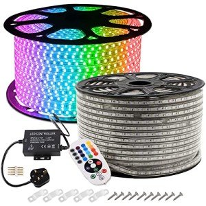 GreenSun 50m Bluetooth RGB Waterproof LED Strip Lights